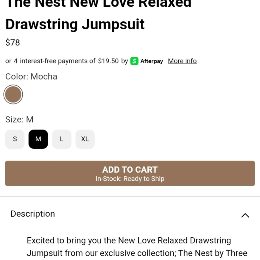 Drawstring Jumpsuit - Picture 3 of 3